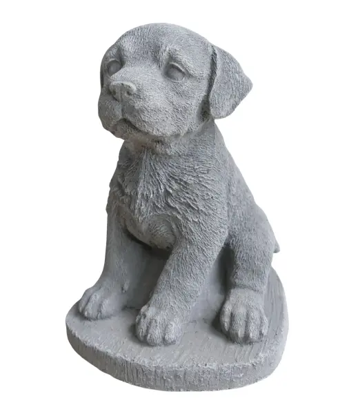 Product image 4 of the product “Milo - Seated Dog, 18cm H | cast stone ”